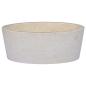 Preview: Waschbecken Creme Ø40x15 cm Marmor