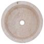 Preview: Waschbecken Creme Ø40x15 cm Marmor