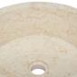 Preview: Waschbecken Creme Ø40x15 cm Marmor
