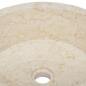 Preview: Waschbecken Creme Ø40x15 cm Marmor