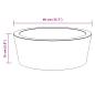 Preview: Waschbecken Creme Ø40x15 cm Marmor