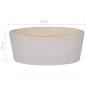 Preview: Waschbecken Creme Ø40x15 cm Marmor