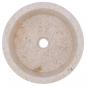 Preview: Waschbecken Creme Ø40x15 cm Marmor