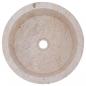 Preview: Waschbecken Creme Ø40x15 cm Marmor