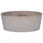 Preview: ARDEBO.de - Waschbecken Grau Ø40x15 cm Marmor