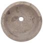 Preview: Waschbecken Grau Ø40x15 cm Marmor