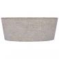 Preview: Waschbecken Grau Ø40x15 cm Marmor