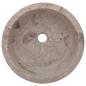 Preview: Waschbecken Grau Ø40x15 cm Marmor
