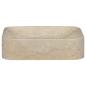 Preview: Waschbecken Creme 40x40x10 cm Marmor