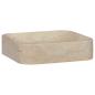 Preview: Waschbecken Creme 40x40x10 cm Marmor