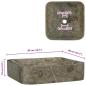 Preview: Waschbecken Grau 40x40x10 cm Marmor