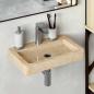 Preview: Wandwaschbecken Creme 38x24x6,5 cm Marmor