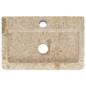 Preview: Wandwaschbecken Creme 38x24x6,5 cm Marmor
