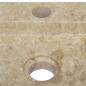 Preview: Wandwaschbecken Creme 38x24x6,5 cm Marmor