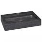Preview: Wandwaschbecken Schwarz 38x24x6,5 cm Marmor
