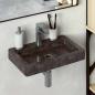 Preview: Wandwaschbecken Schwarz 38x24x6,5 cm Marmor