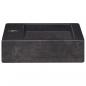 Preview: Wandwaschbecken Schwarz 38x24x6,5 cm Marmor