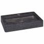 Preview: Wandwaschbecken Schwarz 38x24x6,5 cm Marmor