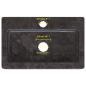 Preview: Wandwaschbecken Schwarz 38x24x6,5 cm Marmor