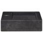 Preview: Wandwaschbecken Schwarz 38x24x6,5 cm Marmor