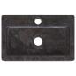 Preview: Wandwaschbecken Schwarz 38x24x6,5 cm Marmor