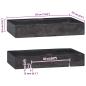 Preview: Wandwaschbecken Schwarz 38x24x6,5 cm Marmor