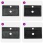 Preview: Wandwaschbecken Schwarz 38x24x6,5 cm Marmor