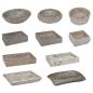 Preview: Wandwaschbecken Grau 38x24x6,5 cm Marmor