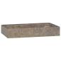 Preview: Wandwaschbecken Grau 38x24x6,5 cm Marmor