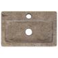 Preview: Wandwaschbecken Grau 38x24x6,5 cm Marmor