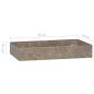Preview: Wandwaschbecken Grau 38x24x6,5 cm Marmor