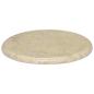 Preview: Tischplatte Creme Ø40x2,5 cm Marmor 