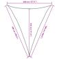 Preview: Sonnensegel 160 g/m² Anthrazit 4x5x5 m HDPE