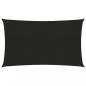 Preview: ARDEBO.de - Sonnensegel 160 g/m² Schwarz 2x5 m HDPE