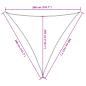 Preview: Sonnensegel 160 g/m² Schwarz 3,6x3,6x3,6 m HDPE