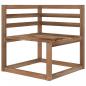 Preview: Garten-Paletten-Ecksofas 2 Stk. Braun Imprägniertes Kiefernholz