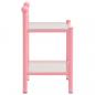 Preview: Nachttische 2 Stk. Rosa Transparent Metall und Glas