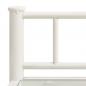 Preview: Nachttische 2 Stk. Weiß Transparent Metall und Glas