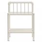 Preview: Nachttisch Weiß Transparent 45x34,5x62,5 cm Metall und Glas