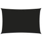 Preview: Sonnensegel Oxford-Gewebe Rechteckig 2x5 m Schwarz