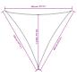 Preview: Sonnensegel Oxford-Gewebe Dreieckig 4,5x4,5x4,5 m Schwarz