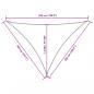 Preview: Sonnensegel Oxford-Gewebe Dreieckig 4x5x5 m Schwarz