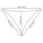 Preview: Sonnensegel Oxford-Gewebe Dreieckig 5x6x6 m Schwarz