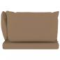 Preview: Garten-Palettensofa 2-Sitzer mit Kissen in Taupe Kiefernholz