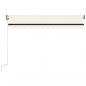 Preview: Markise Automatisch Einziehbar 350x250 cm Creme