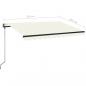 Preview: Markise Automatisch Einziehbar 350x250 cm Creme