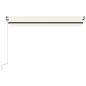 Preview: Markise Automatisch Einziehbar 450x300 cm Creme