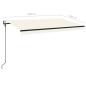 Preview: Markise Automatisch Einziehbar 450x300 cm Creme