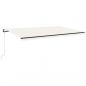 Preview: Automatische Markise mit LED & Windsensor 500x300 Creme