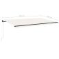Preview: Automatische Markise mit LED & Windsensor 500x300 Creme